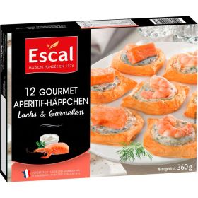 Link zu  12 Häppchen mit Lachs & Garnelen, tiefgekühlt