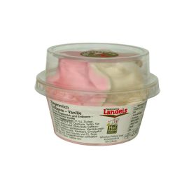Link zu  Eis Ziegenmilch, Erdbeere-Vanille