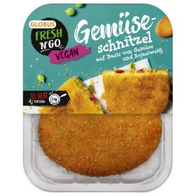 Link zu  Globus Fresh ’n’ GO Vegane Schnitzel oder Gemüseschnitzel, je 200 g