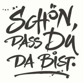 Link zu  Tissue-Servietten Schön, dass du da bist, 33 x 33 cm, 3-lagig