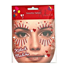 Link zu  Gesichtstattoo Kölsche Mädchen/Herz