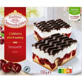 Link zu  Blechkuchen Cafeteria fein&sahnig, Donauwelle