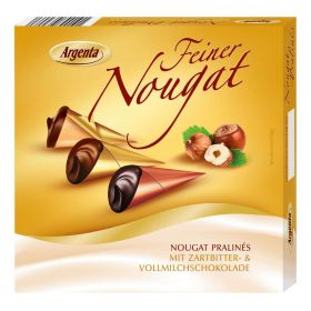 Link zu  Nougat Pralinés mit Zartbitter- & Vollmilchschokolade
