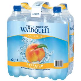 Link zu  Mineralwasser AquaPlus, Pfirsisch-Geschmack naturelle (6x 1,500 Liter)