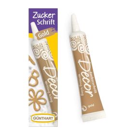 Link zu  Kuchendeko Zucker-Schrift gold