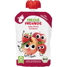 Link zu  Quetschie, Apfel, Pfirsich & Erdbeere