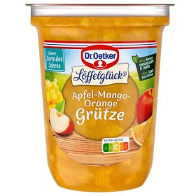 Link zu  Apfel-Mango-Orange Grütze Löffelglück