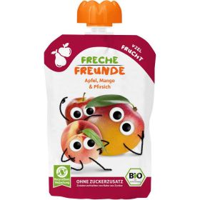 Link zu  Fruchtmusquetschbeutel Freche Freunde, Apfel, Mango & Pfirsisch