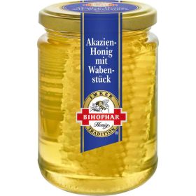 Link zu  Akazien-Honig mit Wabenstück