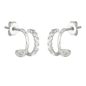 Link zu  Creolen aus Silber 925 mit Zirkonia