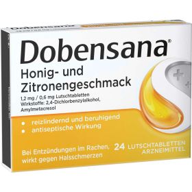 Link zu  Halstabletten Honig-Zitronengeschmack