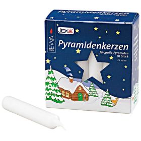 Link zu  Pyramidenkerzen, weiß