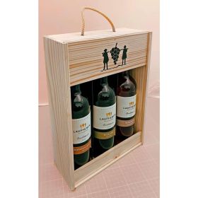Link zu  3er Holzträger Wein