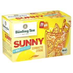 Link zu  Bio Schwarztee Sunny kalt aufgießen, Zitrone