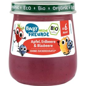 Link zu  Bio Früchte-Gläschen, Apfel, Erdbeere & Blaubeere, ab 6 Monaten