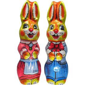 Link zu  Hasenpaar aus Edelvollmilch-Schokolade