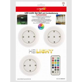 Link zu  LED-Licht 3er Set mit Fernbedienung, Farbwechsler