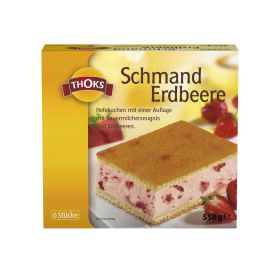 Link zu  Schmand-Erdbeer Kuchenschnitten, tiefgekühlt