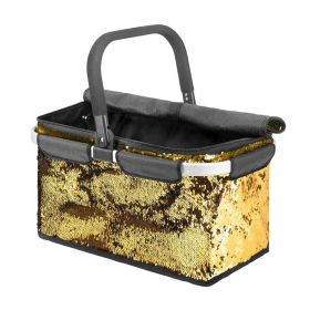Link zu  Einkaufskorb Falko, Pailletten gold