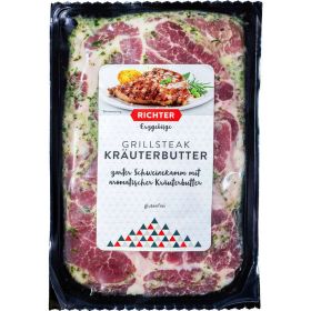 Link zu  Grillsteak mit Kräuterbutter, Schweinekamm
