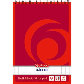 Link zu  Spiralnotizblock A7 kariert, 50 Blatt