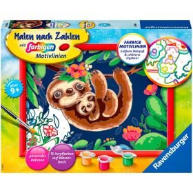 Link zu  Malen nach Zahlen, Niedliche Faultiere