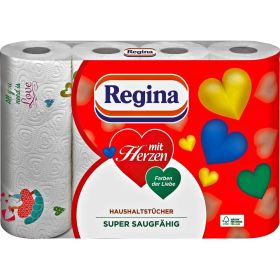Link zu  Regina Küchentücher mit Herzen, 4 x 43 Blatt