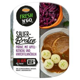 Link zu  Sauerbraten mit Kartoffelknödel und Rotkohl
