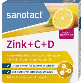 Link zu  Lutschtabletten Vitamin C + D + Zink, Zitrone