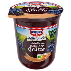 Link zu  Heidelbeer-Holunder Grütze Löffelglück