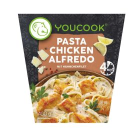 Link zu  Pasta Chicken Alfredo mit Hähnchenfilet