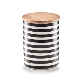 Link zu  Vorratsdose Keramik und Bambus, Stripes