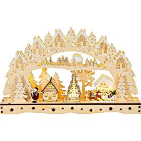 Link zu  3D Lichterbogen Santa im Schlitten