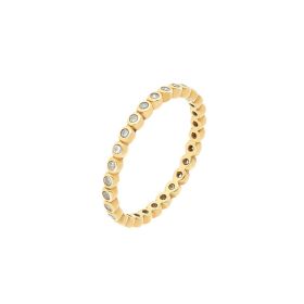 Link zu  Damen Ring aus Silber 925 mit Zirkonia, vergoldet (4056874025805)
