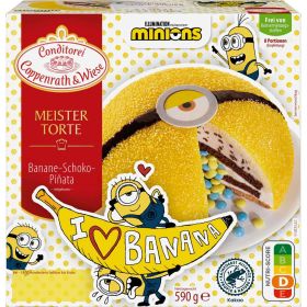 Link zu  Bananen-Schoko Piñata-Torte Minions, tiefgekühlt