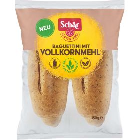 Link zu  Baguettini mit Vollkornmehl, glutenfrei