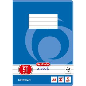 Link zu  Oktavheft A6, lin, 32 Blatt