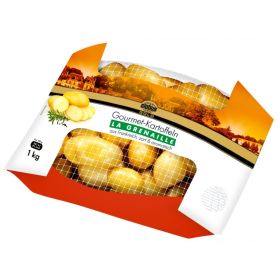 Link zu  Globus Gold Gourmet Speisekartoffeln festkochend gelbschalig „La Grenaille“ oder festkochend rotschalig „Les Rouges“, je 1 kg-Pickup-Beutel