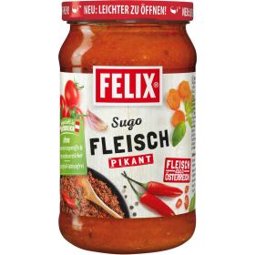 Link zu  Tomatensugo mit pikantem Fleisch