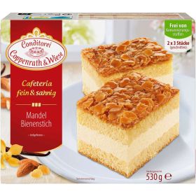 Link zu  Fein&Sahnig Kuchenschnitten, Mandel-Bienenstich, tiefgekühlt