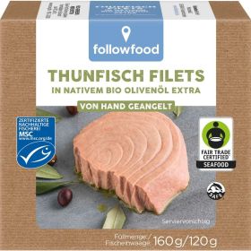 Link zu  MSC Thunfisch Filets in nativem Bio-Olivenöl Extra
