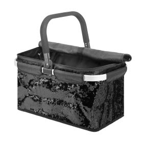 Link zu  Einkaufskorb Falko, Pailletten schwarz