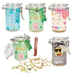 Link zu  Geld Geschenke, Einmachglas, sortiert