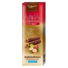 Link zu  Waffelröllchen mit Haselnusscreme