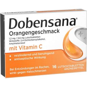 Link zu  Lutschtabletten mit Orangengeschmack gegen Halsschmerzen