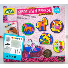 Link zu  Gipsgießen Pferde Glitzer-Magnete