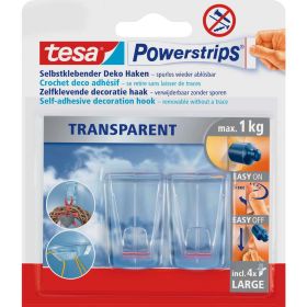 Link zu  tesa Powerstrips® transparent Deco Haken Large