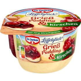 Link zu  Grieß Pudding Löffelglück mit Kirschgrütze