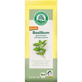 Link zu  Bio Basilikum, geschnitten und getrocknet