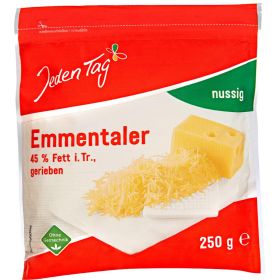 Link zu  Jeden Tag Geriebener Käse, je 250 g